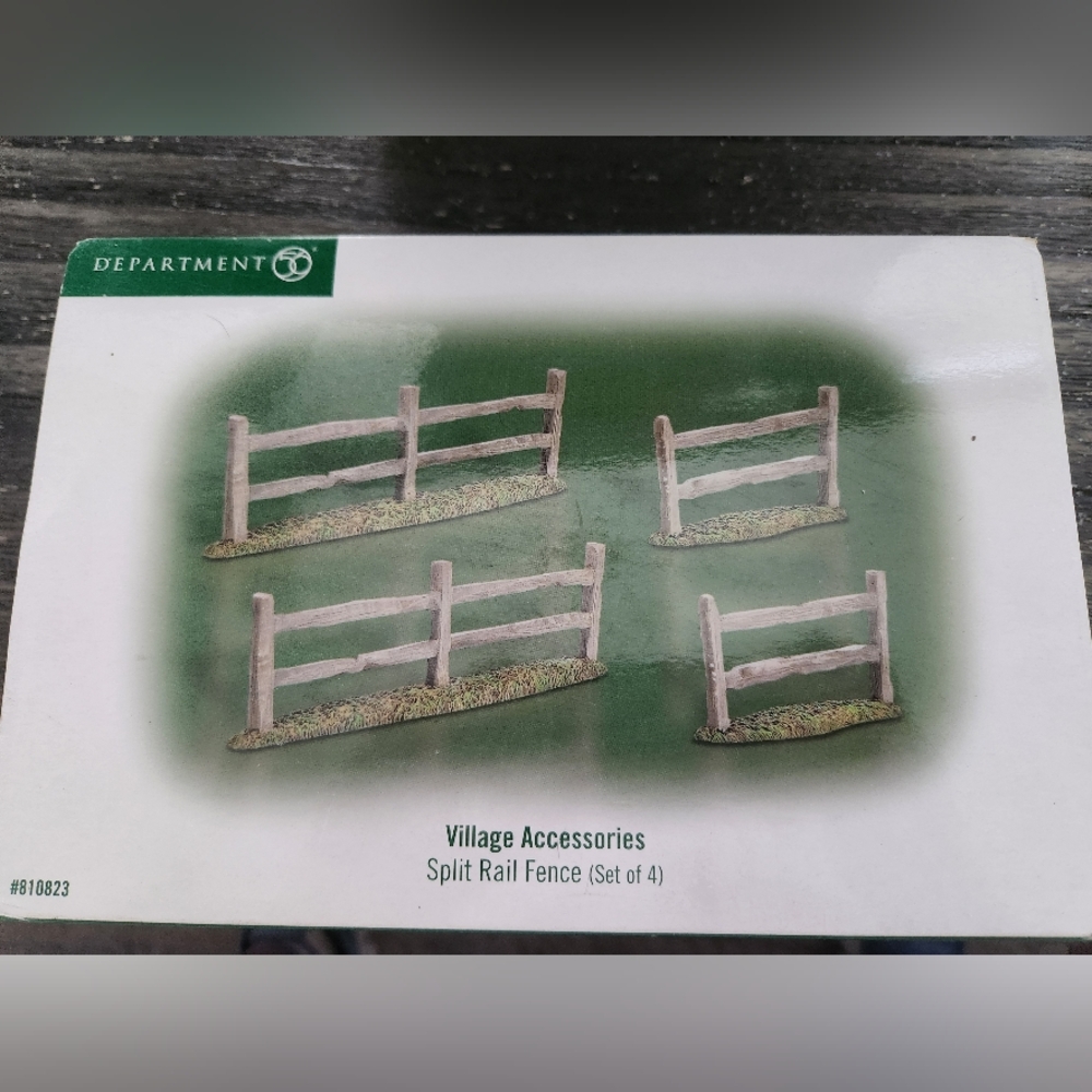 Department 56 Village Accessories Split Rail Fence